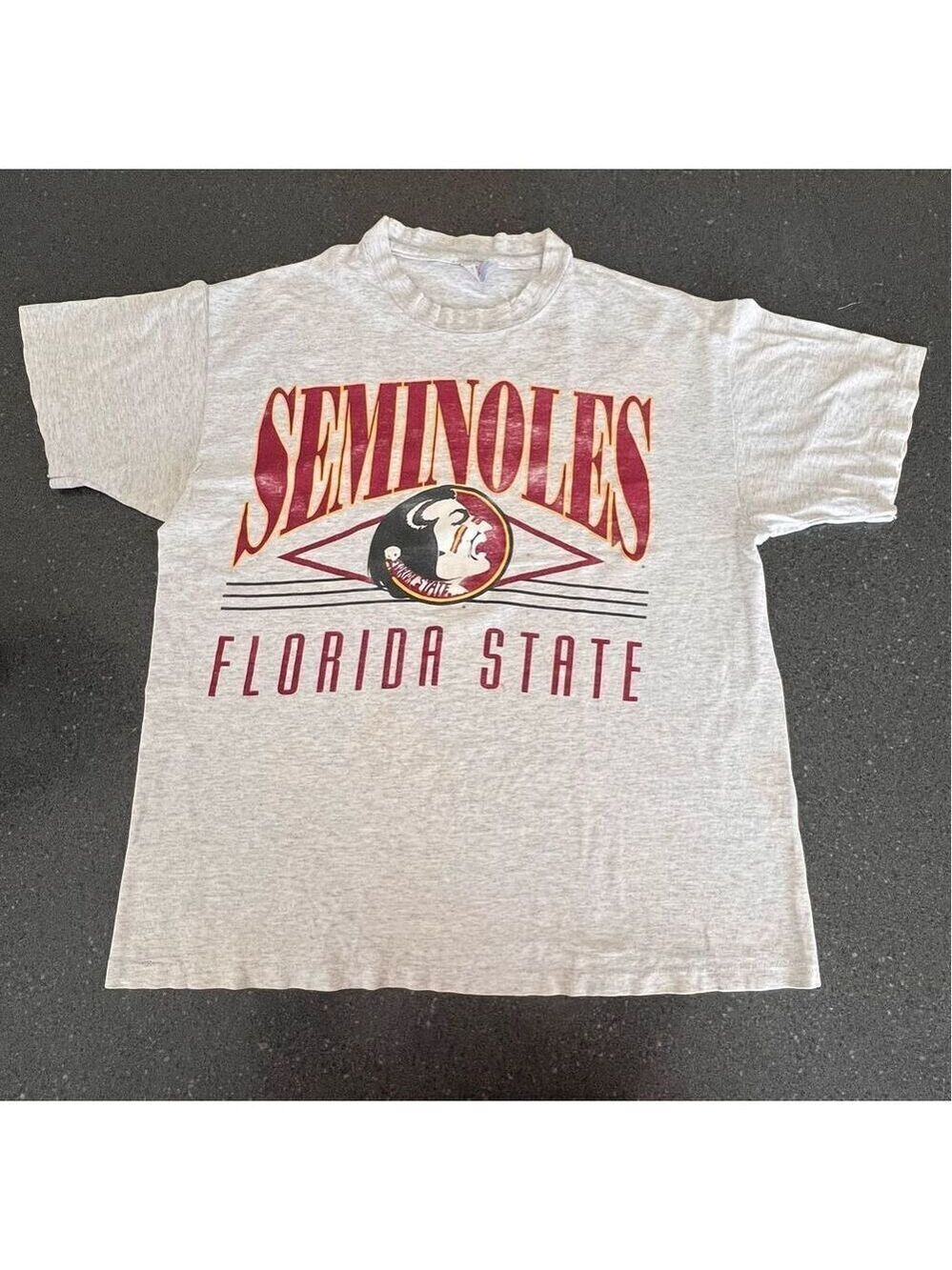 Florida State University FSU Seminoles single stitch T-shirt made in USA size L